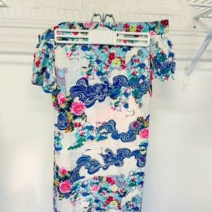 Colorful, Off the shoulder dress! Made in Brazil!